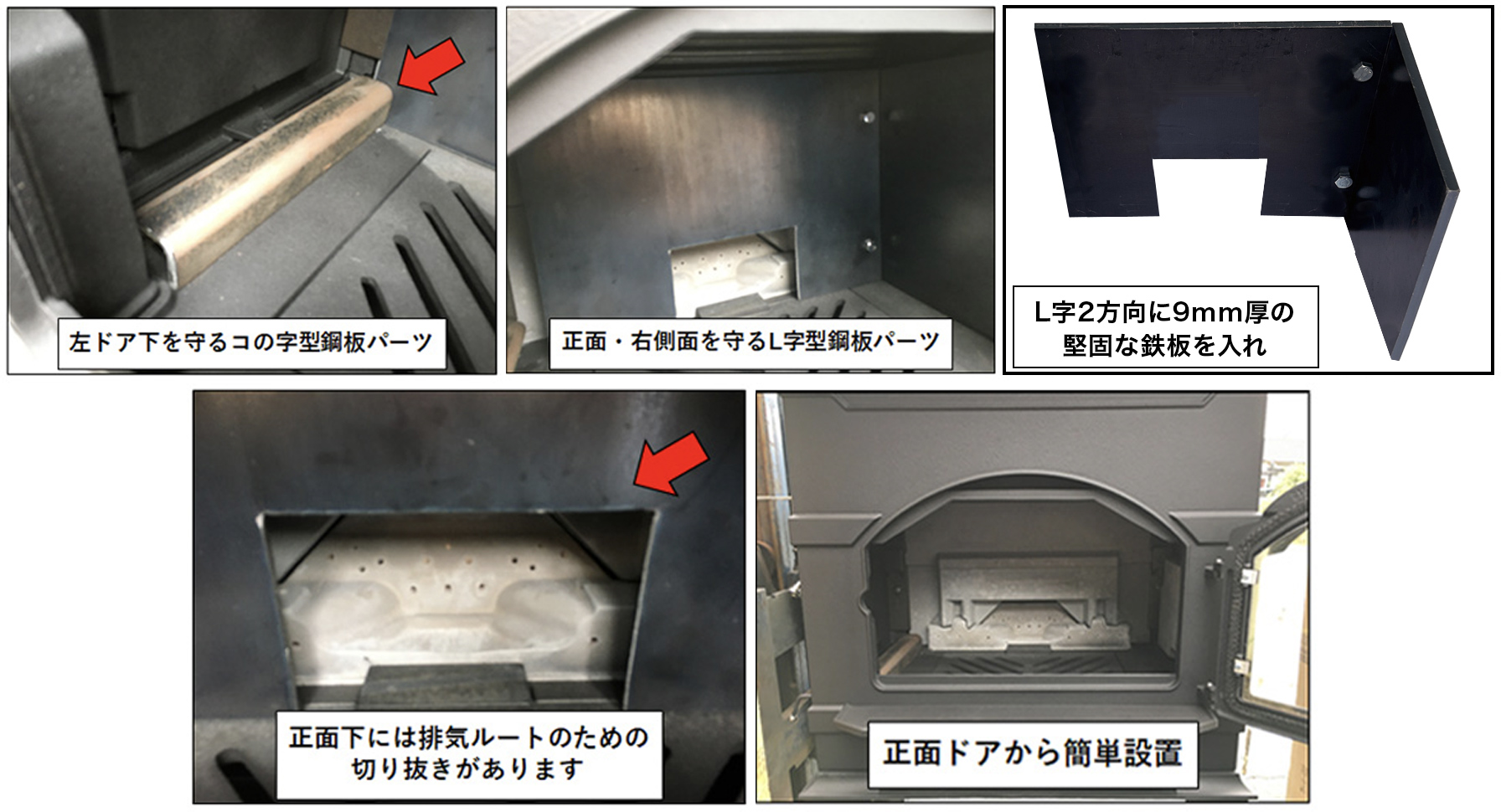 エンライト耐熱補強パーツ DX仕様 簡単設置