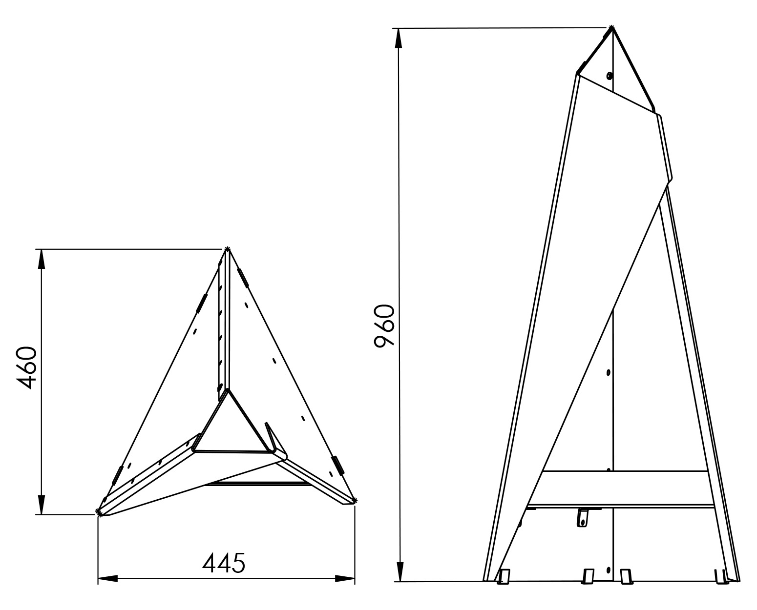 ヒタ ティピ 90 寸法図