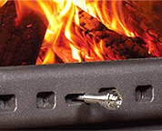 1次燃焼の給気調整レバー