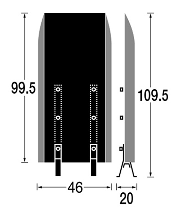 ウォールヒートシールド ネイル（L）542038L