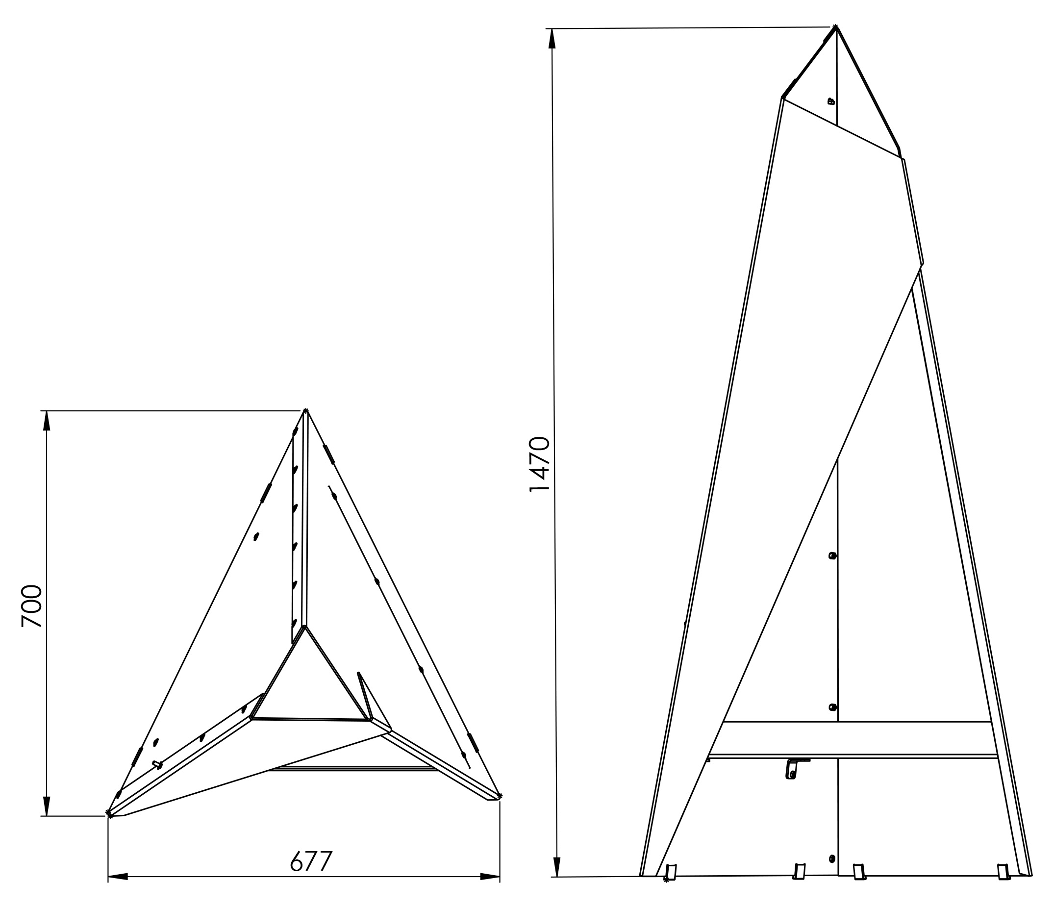 ヒタ ティピ 150 寸法図